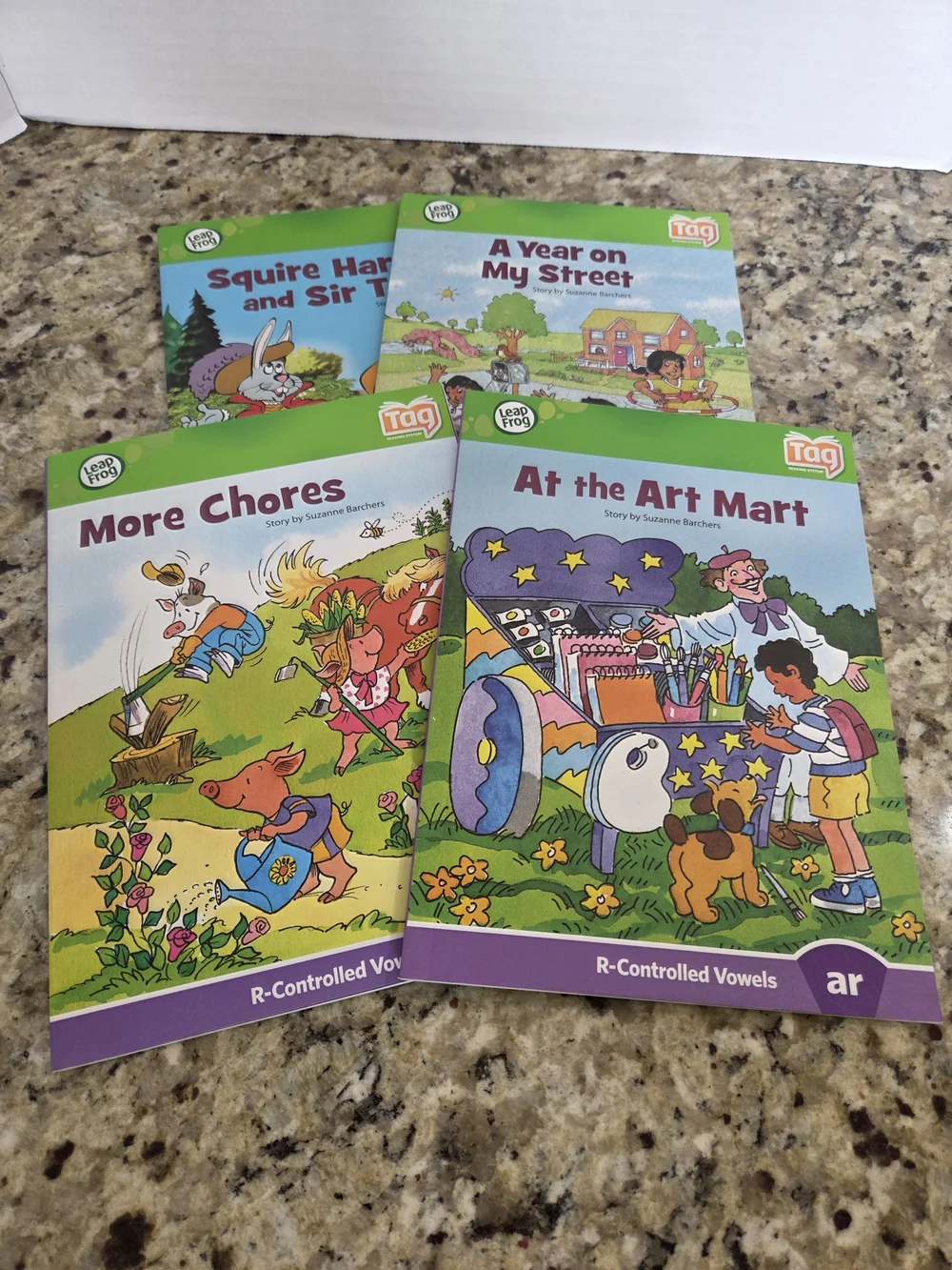 Leapfrog Tag Reading System Books Vowels Lot Of 4 Leap Frog Learning Reading